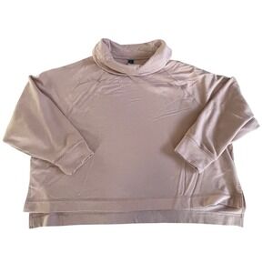 Old Navy Women XL Pink Cowl Neck Sweatshirt Pullover